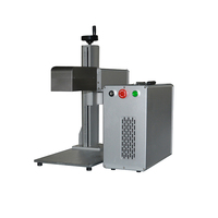 Mesin Printer Laser Pengukir Serat 3D 2.5D 3d Logam Tahan Karat Penanda Dalam 30W 50W 3D Bantuan Dinamis