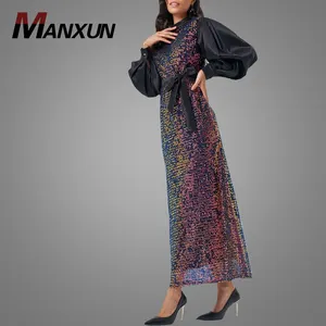 Abaya Kleid für Frauen Elegante Abend Muslim Kaftan Abaya Bekleidungs hersteller Custom Abaya Frauen Muslim Kleid Custom Kaftan C.