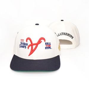 Casquettes Snapback en Acrylique Personnalisées Blanches à 6 Panneaux avec Logo Brodé 3D pour Hommes - Product Image 2