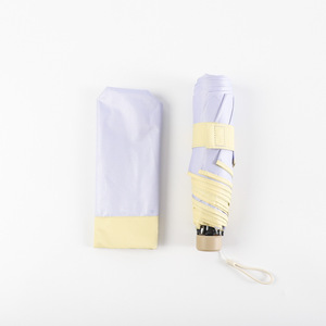 6 Bone Color Memory <b>Patch</b> Easy Fold Collapsible Women's Small Ultra Light Sunshade Umbrella with Second - Product Image 3