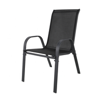 Chaises en métal Hot-Selling Steel K.D. Chaise de jardin,