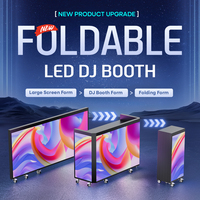 Écran LED portable pour mur vidéo, façade de cabine DJ, P1.56 P1.95 P2.6 P3.91, pliable et mobile, pour cabine DJ