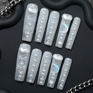 Uñas Acrílicas Artificiales de Cobertura Completa al por Mayor, Marca Privada, Uñas Acrílicas de Alta Calidad, Uñas Postizas de Lujo Hechas a Mano - Product Image 2