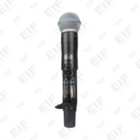 Microphone sans fil numérique professionnel ULXD24D 2 canaux 4 antennes un-à-deux cardioïde BETA58 dynamique/à condensateur XLR Lavalier