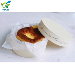 custom size pastry empty cardboard case round packaging box for cake party baked cheesecake hat box
