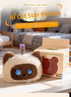 Jouet en peluche chat robot intelligent IA personnalisé en usine, compagnon émotionnel, apaisant et réconfortant pour adolescents et adultes, pour le marché international