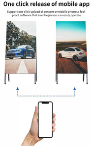 Trong nhà di động dẫn đăng ký Màn hình p1.53/p1.86 Stackable dọc <span class=keywords><strong>KT</strong></span> khung với hình ảnh động cho cửa hàng bán lẻ giáo dục 3-năm bảo hành - Product Image 3