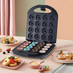 Mini Waflera de Acero Inoxidable con Capacidad para 16 <span class=keywords><strong>Donuts</strong></span>, 1000W, Placas Antiadherentes para Uso Doméstico y Aperitivos para Fiestas - Product Image 3