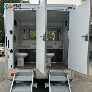 รถพ่วงห้องน้ำเคลื่อนที่แบบพกพา รถพ่วงห้องสุขาเคลื่อนที่ ตรวจสอบความปลอดภัยสำหรับกิจกรรมทางการเมือง การพบปะสังสรรค์กลางแจ้ง - Product Image 4