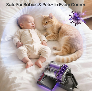 Aspirapolvere <span class=keywords><strong>per</strong></span> <span class=keywords><strong>Materassi</strong></span> e Letti <span class=keywords><strong>per</strong></span> Animali Domestici con Luce UV, 400W, 13KPA di Aspirazione <span class=keywords><strong>per</strong></span> Rimuovere i Peli degli Animali da Letti, Divani e Cuscini - Product Image 5