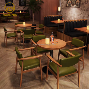 Chaises en bois en gros d'usine, mobilier de restaurant, banquettes, design intégré, cafés, restaurants de hamburgers - Product Image 3