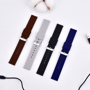 Bracelet de montre en caoutchouc de silicone à dégagement rapide, en Stock, 8 couleurs, 20mm - Product Image 5