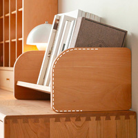 Étagère de bureau polyvalente simple pour étudiant bibliothèque de bureau en bois