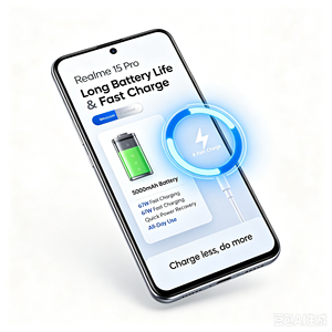 Téléphone mobile <span class=keywords><strong>Realme</strong></span> 15 Pro 5G 12 Go + 256 Go Écran 120 Hz Appareil photo 50 MP avec OIS Charge rapide 67 W - Product Image 4