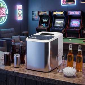 Nueva Máquina de Hielo Compacta e Inteligente con Botón, Bajo Ruido, Autolimpieza, Ahorro de Energía, Acero Inoxidable, para Hielo en Cubitos, Uso en Exteriores, Autos y Hoteles - Product Image 6