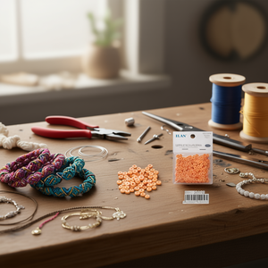 Perline a disco in argilla polimerica Ilan 6x1 mm arancioni per la creazione di gioielli artigianali - Product Image 1