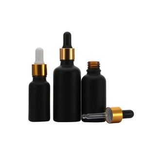 Cổ 30ml Đen Matte tinh dầu Chai chất Giải pháp Chai nhỏ giọt mỹ phẩm Lotion chai thủy tinh - Product Image 3