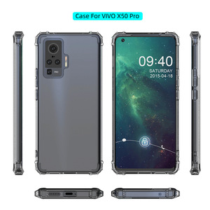 Funda suave para VIVO Y50 Y30 Y30I Y55 <span class=keywords><strong>5G</strong></span> IQOO U5 Z3 Z1X Y71 Y72 Y52 Y76S Y76 Y74S Z6, funda transparente a prueba de golpes - Product Image 2