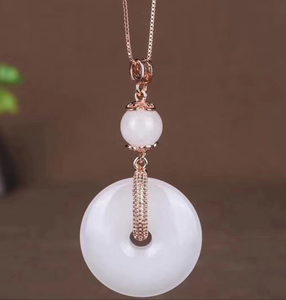 <span class=keywords><strong>Pendentif</strong></span> <span class=keywords><strong>rond</strong></span> en <span class=keywords><strong>jade</strong></span> naturel de 20mm, breloque en forme de donuts, cercle pour la fabrication de bijoux, jaspe de lave jaune - Product Image 4