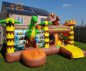 Thương mại ngoài trời khủng long Inflatable Combo bouncy lâu đài với trượt Inflatable nhảy lâu đài nhà bị trả lại Inflatable - Product Image 2