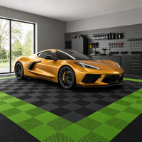 Dalles de sol de garage en plastique antidérapantes et emboîtables modernes pour ateliers intérieurs et tapis de lavage de voitures en polypropylène PP