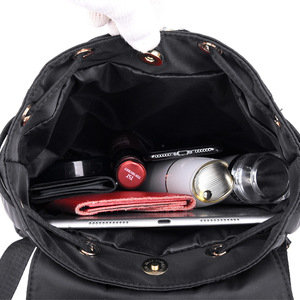 Sac à dos scolaire personnalisé avec logo, grande capacité, pour femmes, en PU - Product Image 3