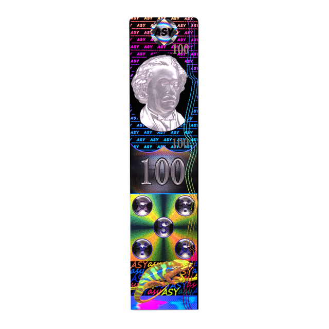 Custom Rainbow Glitter Film Lamination Anti-fake Security Hologram Sticker 3D Optically Variable Laser Holographic Label