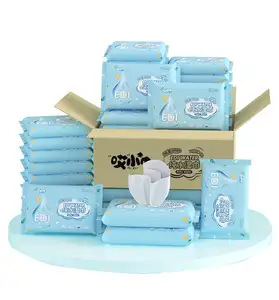 Offre Spéciale Portable bébé lingettes 10 pièces lingettes de nettoyage avec essence de carotte pour les nouveau-nés