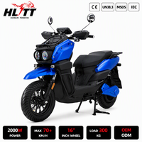 Moto électrique à batterie lithium CE 2000W 72V, 70 km/h, grande taille, scooter électrique personnalisé pour adultes