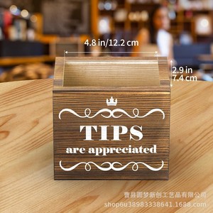 Cross-border wooden suggestion boxes, wooden donation boxes, tip boxes, wooden storage boxes, <b>bar</b> and restaurant suggestion - Product Image 3