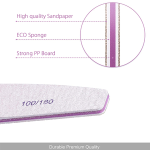 Cebra uñas de Emery Board 100 grano 180 etiquetas privadas - Product Image 3