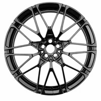 Jantes en alliage d'aluminium forgé de 20 à 22 pouces pour X5/X6/X7 5x112/5x120 PCD ET40, design à 5 branches, avec couvercle décoratif inclus