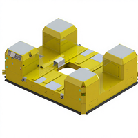 Robot AGV à guidage automatique certifié ISO Chine, capacité 5 tonnes, avec fonction de basculement, réglage multi-angle et fonction télescopique