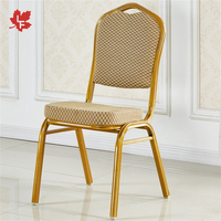 Chaise de Banquet Empilable Bleu Royal pour Hôtel, Chaises de Salle à Manger Modernes Dorées, Vente en Gros