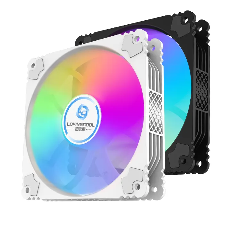 Intel Lga 2011 1700 1150 1200 Amd Am4 Cpu Radiator Rgb Fans 120Mm Kleurrijke 5V 3pin Fan Pc Case 12Cm Ventilator Met Afstandsbediening