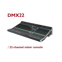 Console de mixage série DMX 6.10.14.18.22, 2 entrées mono, 2 entrées stéréo, chaque interrupteur d'alimentation fantôme 48V indépendant.