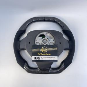 CCExcellent Volant en fibre de carbone personnalisé pour <span class=keywords><strong>Volvo</strong></span> S60 2005-2009 + avec Alcantara et Stripe - Product Image 2