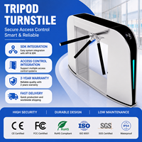 Torniquete Trípode de Seguridad con Control de Acceso por QR y Reconocimiento Facial, con Sistema Anti-Embutidos, para una Persona por Pasada, para Estadios