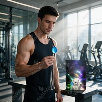 Sucettes à la créatine à la myrtille de marque privée, supplément de créatine portable pour l'entraînement physique, bonbons à la créatine, 30 sucettes, nutrition sportive personnalisée