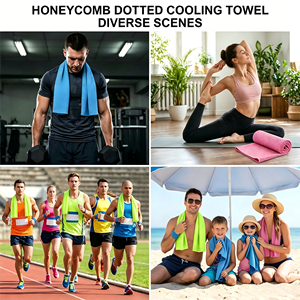 Serviette de sport rafraîchissante personnalisée avec logo, étui en silicone, 145g, microfibre de haute qualité, séchage rapide, effet rafraîchissant instantané, idéale pour marathon, cadeau - Product Image 2