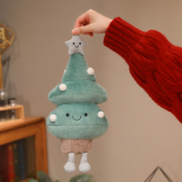 Ensemble de peluches baleines brodées mignonnes, jouet en peluche doux 100% polyester, décoration de Noël pour la maison, cadeau de fête pour enfants