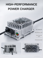 Chargeur embarqué LNLEE 24V 15A pour balayeuse industrielle, résistant aux vibrations, produits électroniques fiables