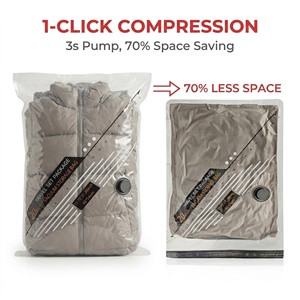 <span class=keywords><strong>Bolsas</strong></span> de Compresión al Vacío para Viaje, con Bomba USB Recargable, para Maletas, Ahorro de Espacio en Viajes - Product Image 3