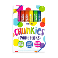 Bâtons de peinture à la craie solides lavables non toxiques Bonvada Tempera Twist Set 24 couleurs effaçables Matériel de peinture artistique pour enfants