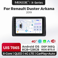 MEKEDE X10 X20 X30 X40 UIS7865 8+128G QLED AKM DSP CarPlay sans fil Android Auto pour Renault Duster Arkana 2019