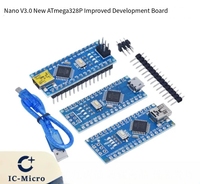 Papan Pengembangan Mikrokontroler Nano V3.0 dengan Output USB CH340 Versi Ditingkatkan dan Atmega328P