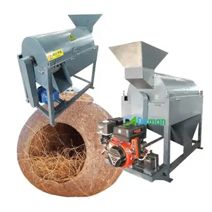 700 kg/saat hindistan cevizi kabuğu Coir fiber parçalayıcı makinesi hindistan cevizi palm fiber çıkarıcı hindistan cevizi lifleri ayıklanan makinesi