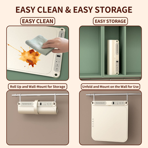 Ruimtebesparend Groot Formaat Food Fast Verwarming <span class=keywords><strong>Pad</strong></span> Met Timer Houdt 8 Vaat Flexibele Warmer Lade Gemakkelijk Opslag Elektrische Verwarming Mat - Product Image 5