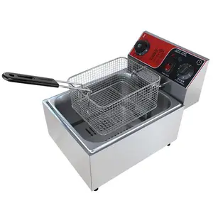 Contrôle précis de la température QD-DS1 frites Machine à frire électrique Multi anneau chauffage Tube poulet friture Machine