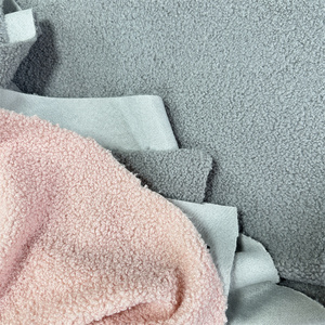 Bán Buôn 100% Polyester Hai Mặt Xoăn Sherpa Bông Len Chăn Vải Mùa Đông Của Phụ Nữ Áo Khoác Và Quần Áo Vải - Product Image 5